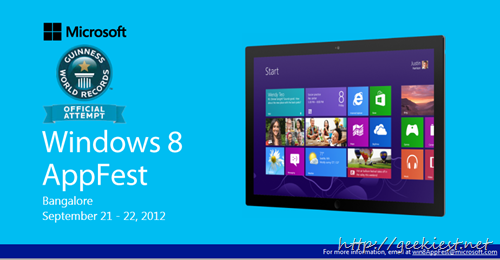 Windows 8 App Fest. Bangalore