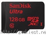 128GB SanDisk Ultra microSDXC