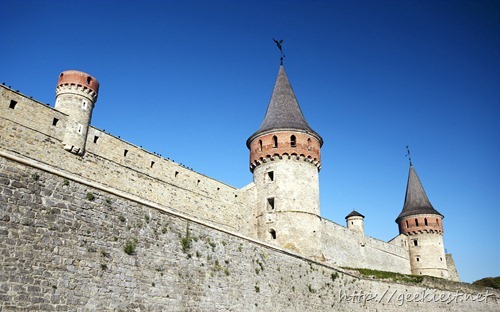 Walls of the old castle, Kamyanets-Podilsky, Podillya, Ukraine