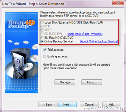 backup location backup location