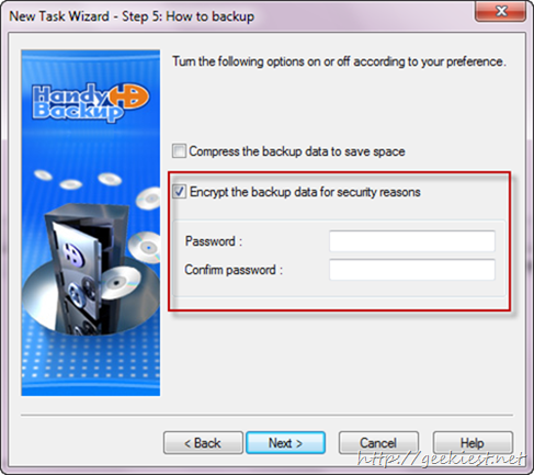 backup compressed, encrypted using password or both backup compressed, encrypted using password or both