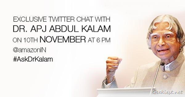 APJ Abdul Kalam Live Chat on Twitter with Amazon India