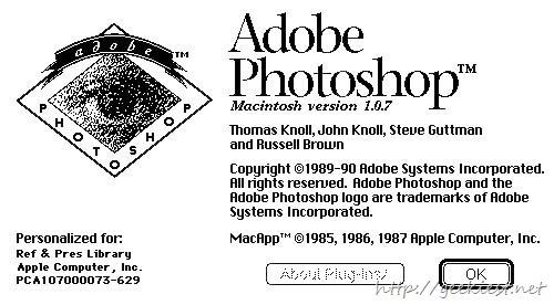 Adobe Photoshop 1.0.1 Source Code