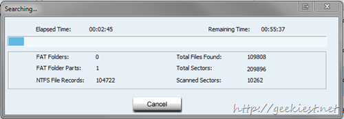 Advanced Files recovery scanning