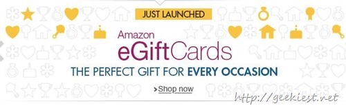 Amazon India launched eGiftCards