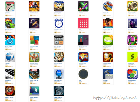 Android Apps and Games worth USD 110 for free