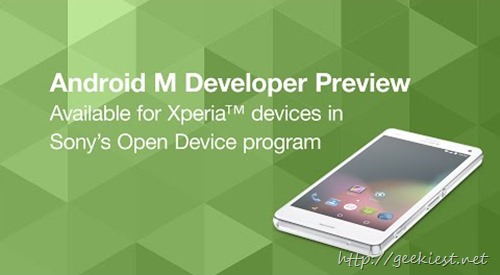 Android M developer preview available for some Sony Xperia devices