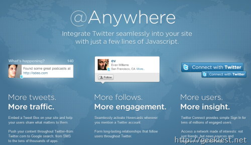 Anywhere-twitter-integration
