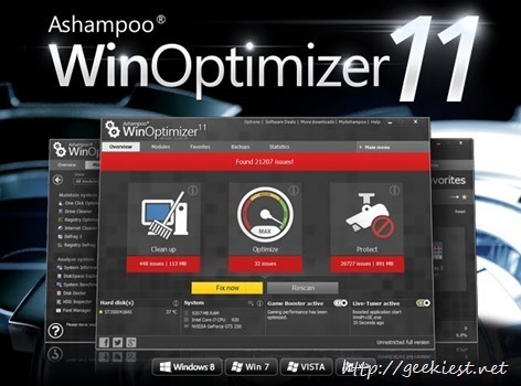 Ashampoo WinOptimizer 11 – Review and giveaway