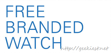 Buy from ebay before 15th July 2013 and get a free watch