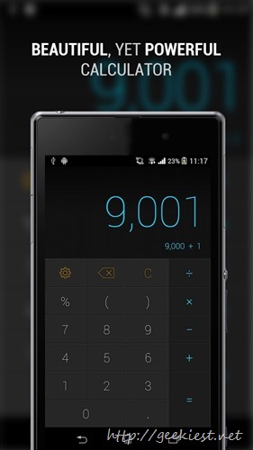 CALCU– Cool calculator App for Android