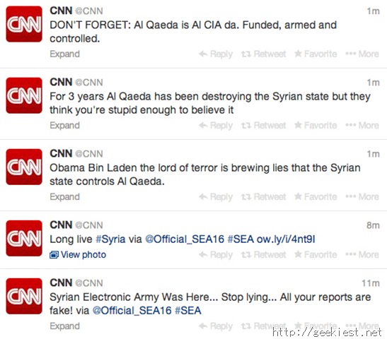 CNN main twitter account hacked by SEA