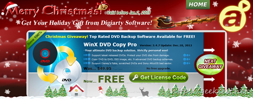 Christmas Giveaway - Free WinX DVD Copy Pro full version license