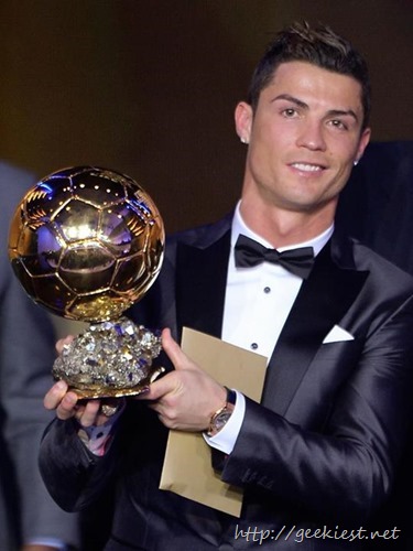 Cristiano Ronaldo won the 2013 Fifa Ballon dOr
