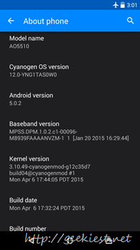Cyanogen Mod 12 for Yu Yureka - 1