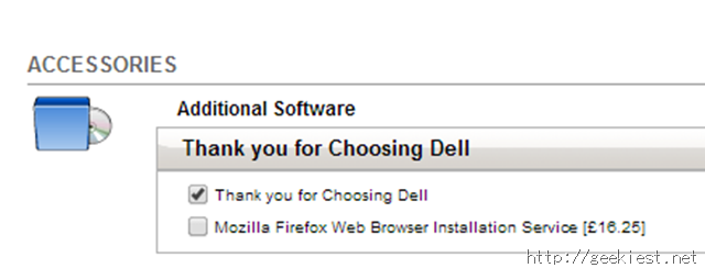 Dell tried Charging 16 Pounds for installing Firefox