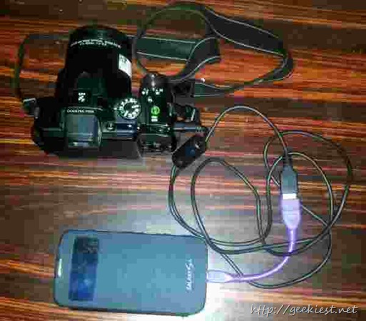 Digital camera to Android phone
