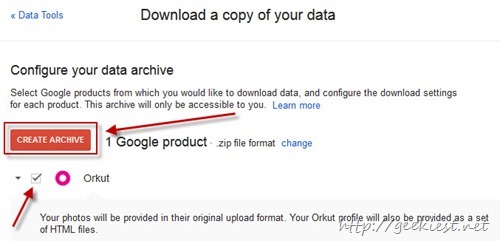 Download Orkut Data