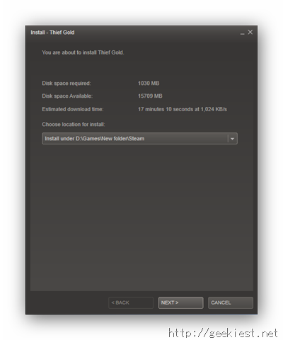 Download Thief Gold from Steam