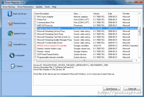 DriverBackup DriverBackup