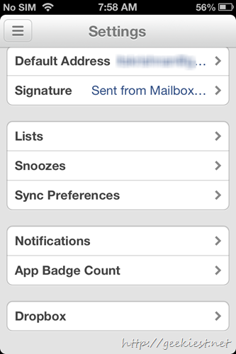 Dropbox mailbox