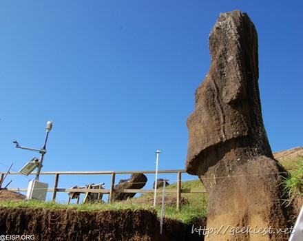 Easter Island statues excavation photos 1