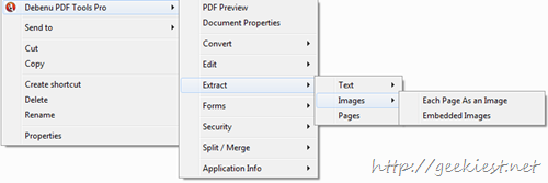 Extract images texts from PDF