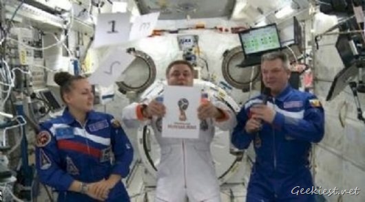 FIFA World Cup 2018 Russia Logo unveiled by Astronauts