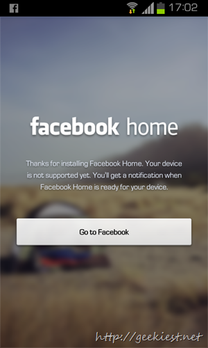 Facebook home for all devices and all countries    1