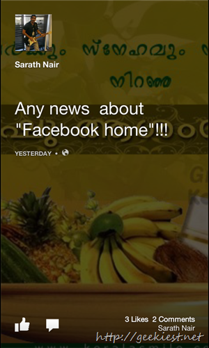 Facebook home for all devices and all countries    6