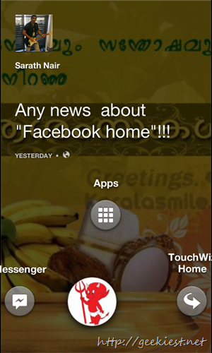 Facebook home for all devices and all countries    8