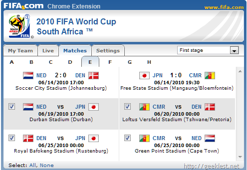 Fifa-worldcup-Chrome-extesion-all-matches