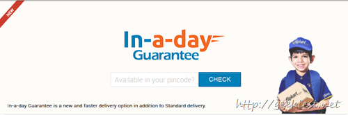 Flipkart offers in a day delivery
