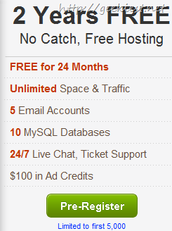 Free 2Year Webhosting