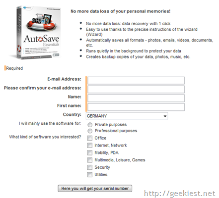 Free Avanquest AutoSave Essentials 3