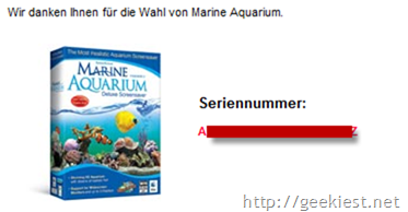 Free Marine Aquarium Screen Saver worth $ 19.95[4]