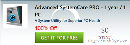 Free Advanced System Care Pro