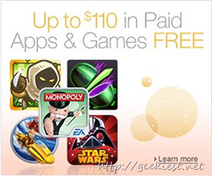 Free Android Apps and Games worth USD 110