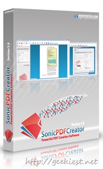 Free Sonic PDF creator full version License for all