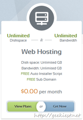Free Unlimited Webhosting and Free Domain name