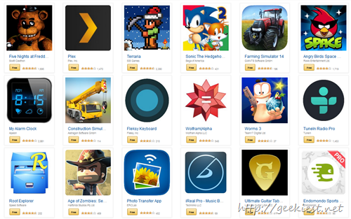 Free android games and apps