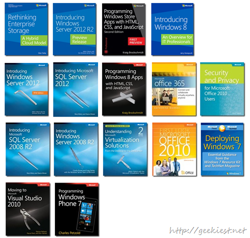 Free ebooks from Microsoft Press