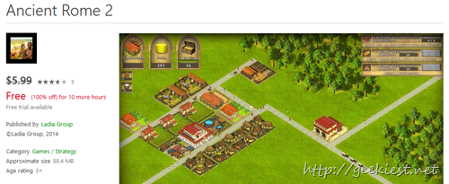 Free windows 8 Game - Ancient Rome 2 Game
