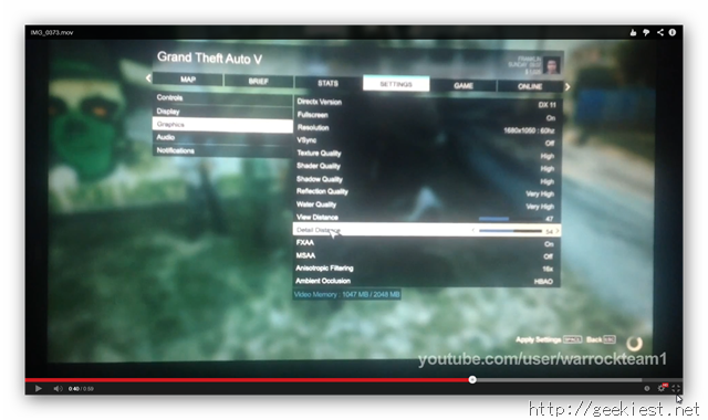 GTA V PC version video gameplay footage