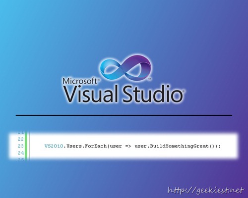 Geekiest Visual Studio 2010 Wallpaper 0004