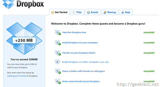 Get 1 Gb Free Extra storage for your Dropbox Account[6]