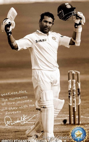 Get a personalized and digitally autographed photo of Sachin Tendulkar from the BCCI