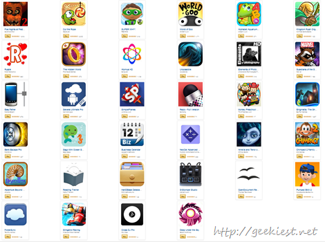 Giveaway - Android Applications worth USD 105 for FREE