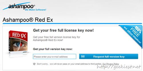 Giveaway Ashampoo Red Ex full version license