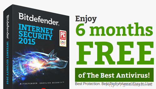 Giveaway Bitdefender Internet Security 2015 for 6 months